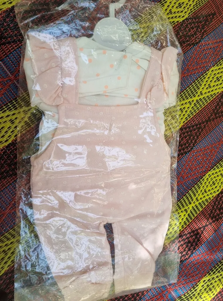 ست 3 تکه لباس نوزادی مدل پرنیان