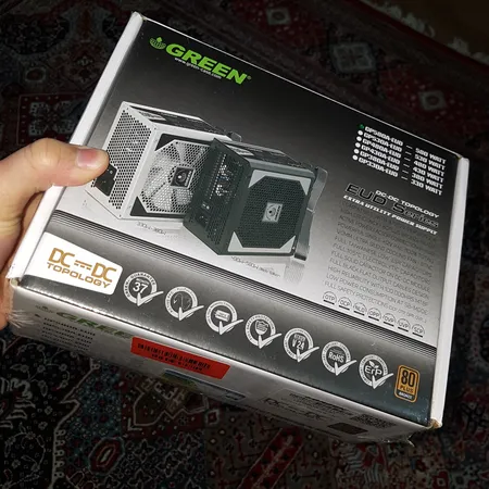 منبع تغذیه کامپیوتر گرین مدل GP580A-EUD