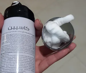 تجریه خرید فوم اصلاح کاسپین مدل  Sensitive Skin حجم 200 میلی لیتر