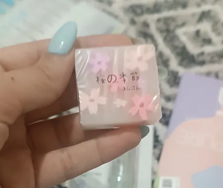 پاک کن مدل مغزدار ژله ای شکوفه بسته 2 عددی