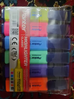 ماژیک علامت گذار 6 رنگ پنتر مدل CH511WP6