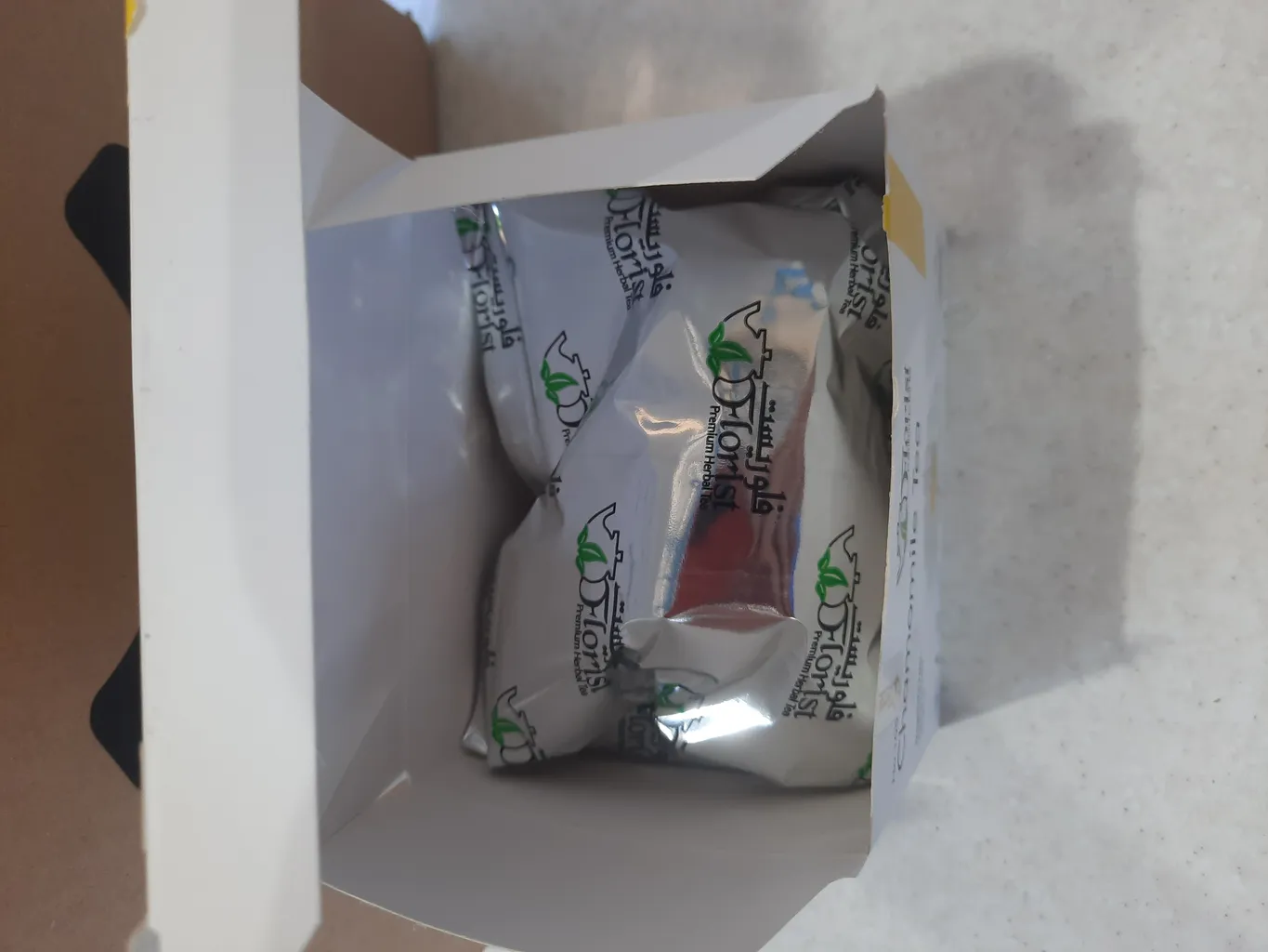 دمنوش آرامبخش بابونه پیرامید بگ فلوریست بسته 14 عددی