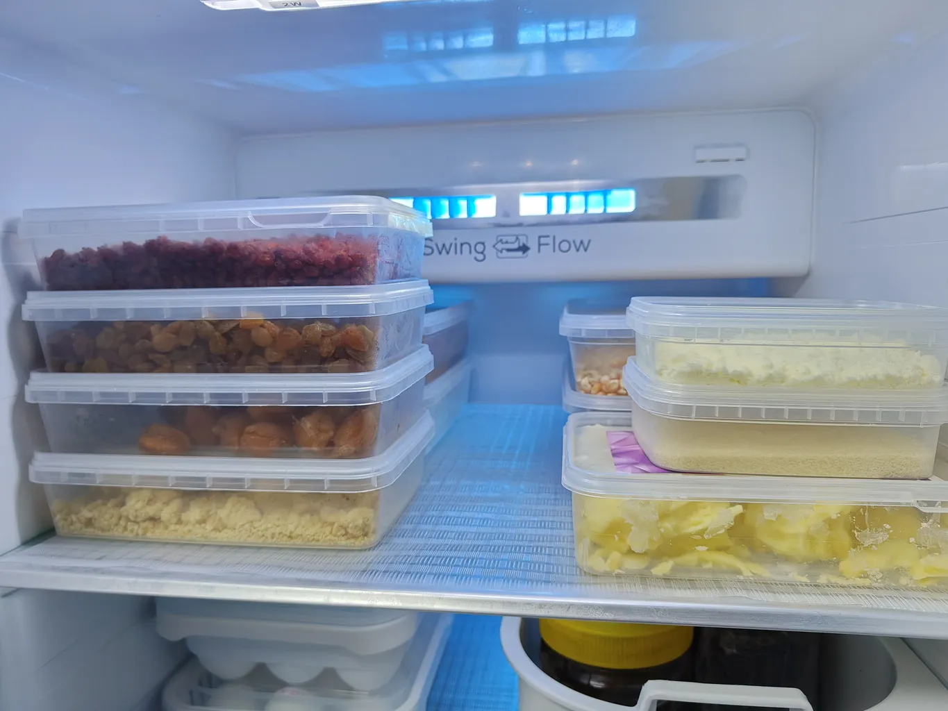 ظرف نگهدارنده پولاد پویش مدل فریزری 2000cc بسته 8 عددی