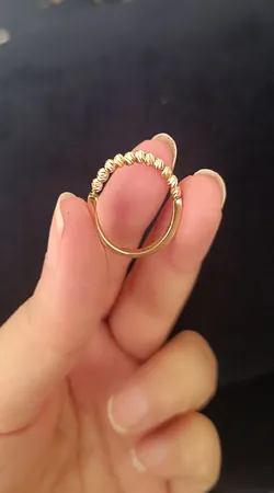 انگشتر طلا 18 عیار زنانه گلدم مدل گوی البرناردوR-3310001