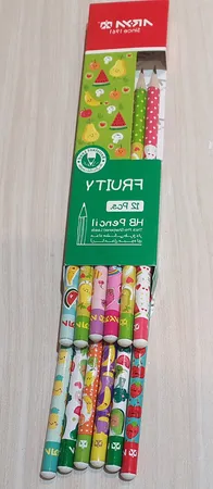مداد مشکی آریا مدل FRUITY بسته 12 عددی