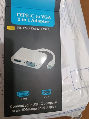 مبدل USB-C به HDMI / VGA / USB مدل HT-C04-1