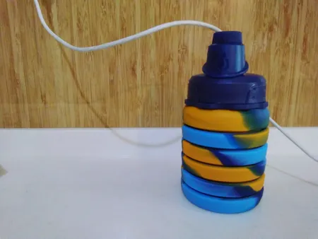 قمقمه دوچرخه مدل سیلیکونی تاشو گنجایش 0.5 لیتر