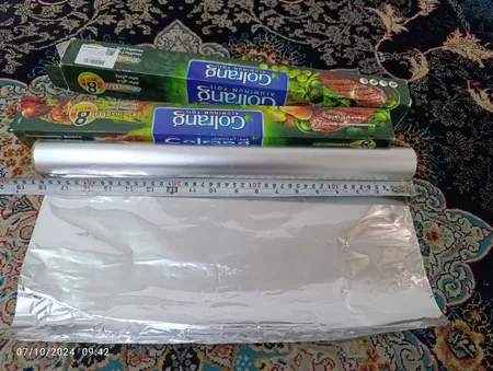 فویل گلرنگ مدل فویل آلومینیوم گلرنگ کد 5110010 رول 8 متری