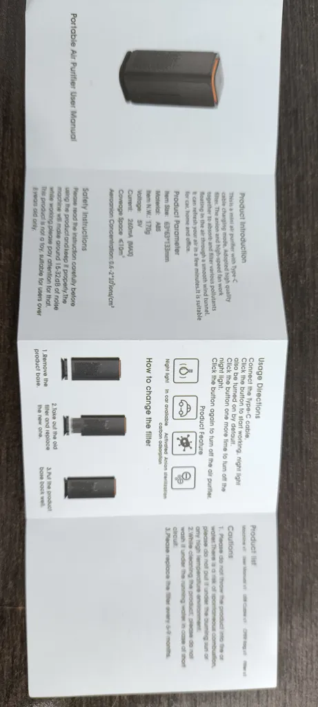 دستگاه تصفیه هوای خودرو ایرفرش مدل BCAP-04B