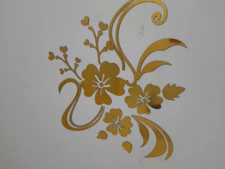 آینه دکوپدیده مدل Flower1001