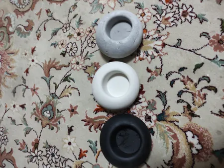 جاشمعی مدل بتنی طرح سنگ بسته 3 عددی