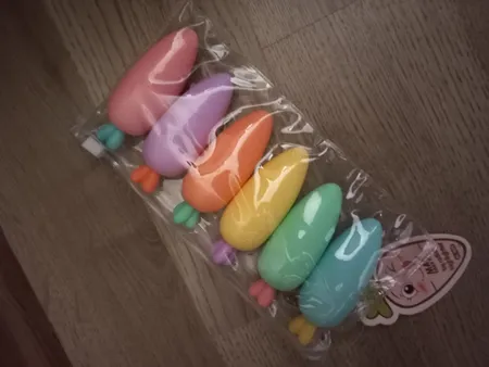 ماژیک علامت گذار مدل پاستلی طرح هویج بسته 6 عددی