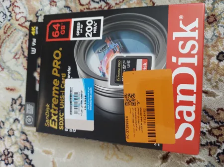 کارت حافظه SDXC سن دیسک مدل Extreme Pro V30 کلاس 10 استاندارد UHS-I U3 سرعت 200mbps ظرفیت 64 گیگابایت
