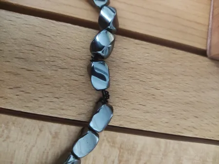 تسبیح نقره جات بافندگان مدل سنگ حدید صینی کد 33