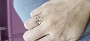 تجریه خرید انگشتر طلا 18 عیار زنانه ماوی گالری مدل هرمس