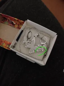 تجریه خرید نیم ست آف ناز طرح پروانه مدل N17