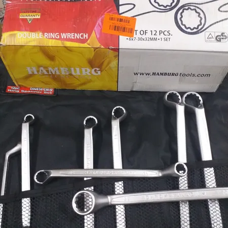 مجموعه 12 عددی آچار دو سر رینگی هامبورگ مدل H9212