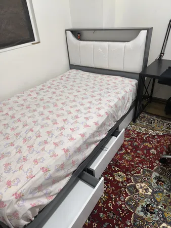 تخت خواب یک نفره مدل آرسک سایز 120×200 سانتی متر