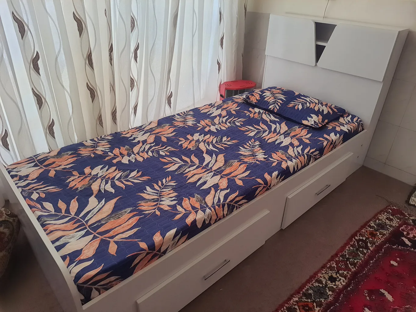 تخت خواب یکنفره اعیان مدل FH504 سایز 90x200 سانتی متر