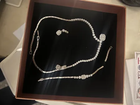 نیم ست نقره زنانه جی تی ای مدل A_2025