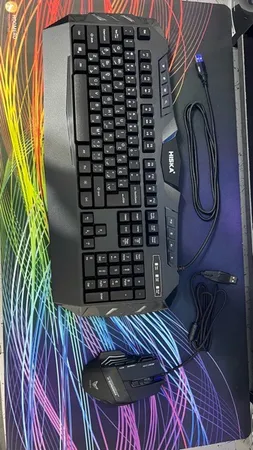 کیبورد گیمینگ هیسکا مدل HX-KEG400 RGB، سوییچ ممبران، Full-Size نورپردازی RGB