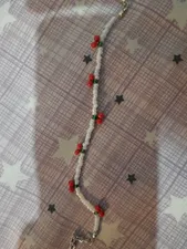 تجریه خرید دستبند دست‌ساز زنانه مدل آلبالو گیلاس کد CH7