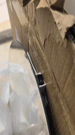 آینه سرویس بهداشتی آزالیا مدل بک لایت نوردار کپسولی FBC5080 سایز 50*80 سانتی متر