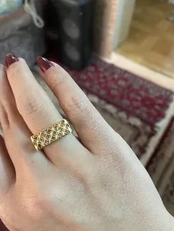 انگشتر طلا 18 عیار زنانه مدل 67128