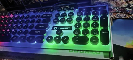 کیبورد و ماوس گیمینگ لایماید مدل NEW GAMING-GTX300، سوییچ ممبران، Full-Size، نورپردازی LED RGB