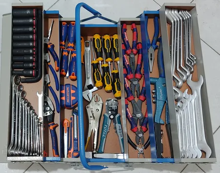 جعبه ابزار صنایع فلزی لوکس درویشیان کد 504