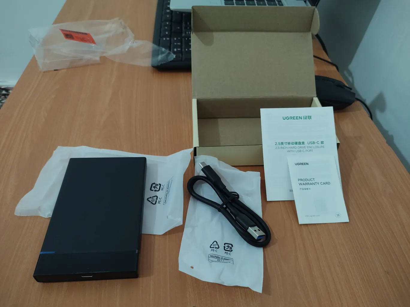 باکس تبدیل USB-C به SATA یوگرین مدل 50743