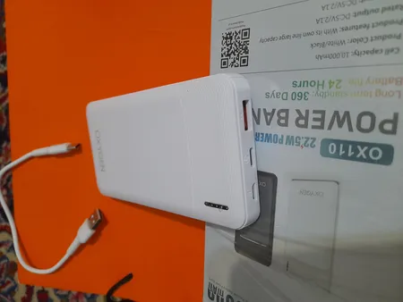 پاوربانک اکسیژن مدل OX110 ظرفیت 10000 میلی‌ آمپر ساعت