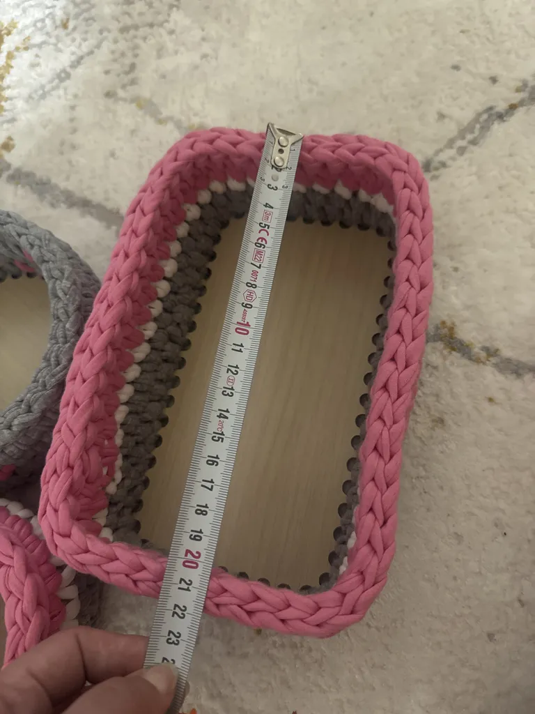 سبد قلاب بافی تریکو مدل کودک مجموعه 3 عددی