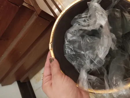 سطل زباله طرح چوب مدل A101