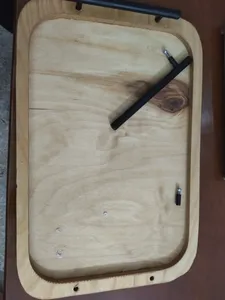 تجریه خرید سینی مدل چوبی ارغوان بسته سه عددی