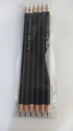 مداد مشکی فابر کاستل کد 20 بسته 6 عددی