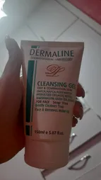 ژل شستشو صورت درمالاین مدل Rose water حجم 150 میلی لیتر