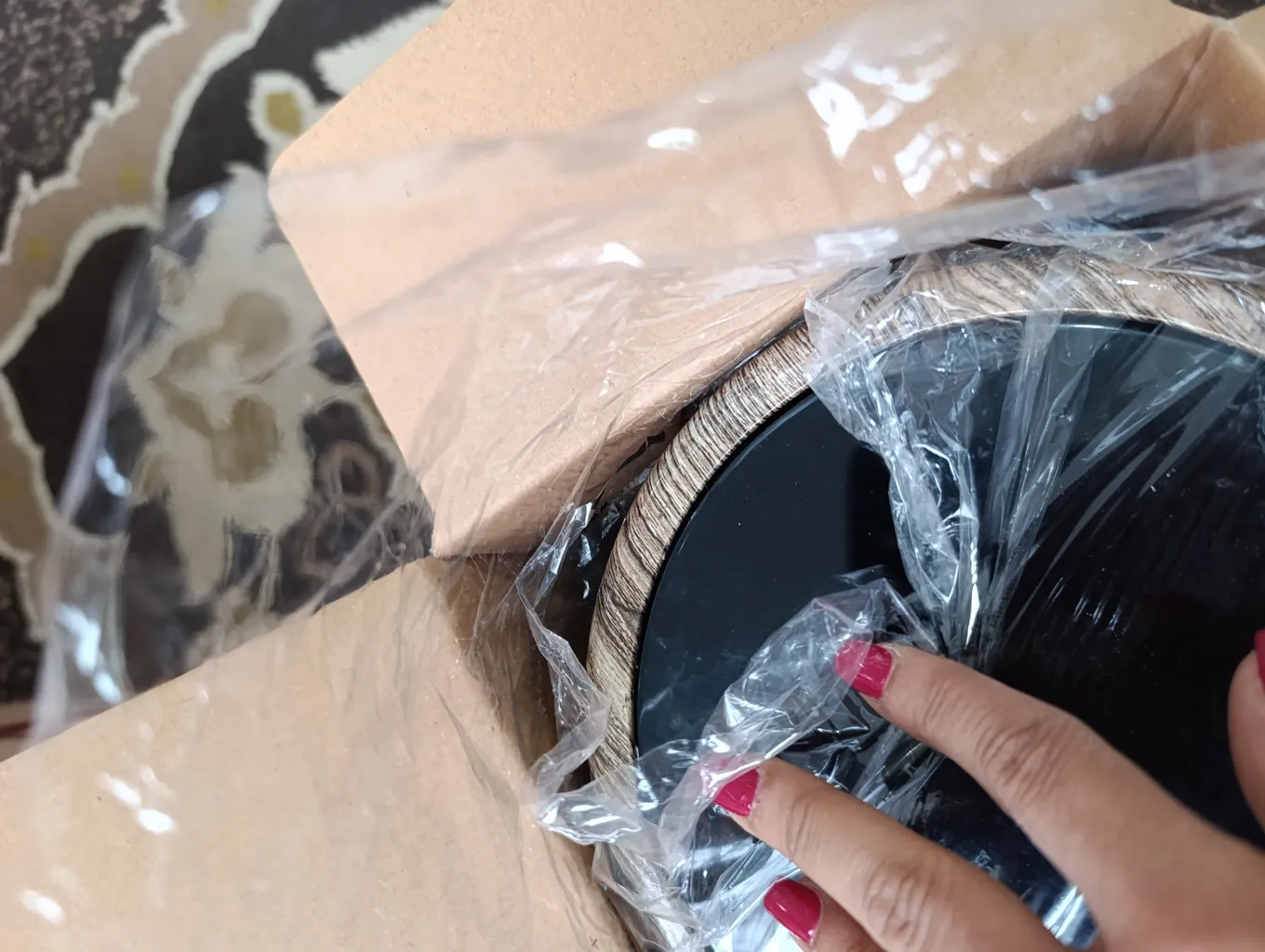 ست سرویس بهداشتی شش پارچه طرح چوب مدل الیت ست سرویس بهداشتی شش پارچه طرح چوب مدل الیت