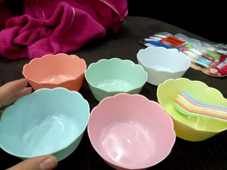 پیاله کد 1149 مجموعه 6 عددی به همراه قاشق