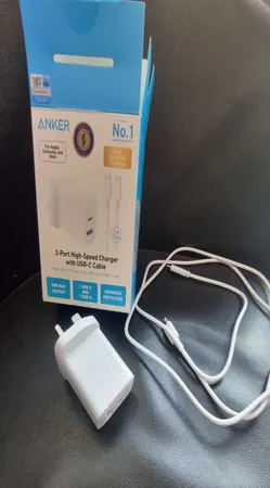 شارژر دیواری 20 وات انکر مدل B2348 به همراه کابل USB-C به طول 1.5 متر