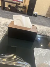 تجریه خرید جعبه دستمال کاغذی مدل درب چوبی کد 1018