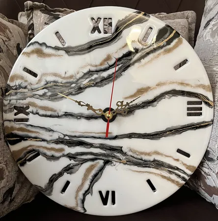 اسلایس چوبی مدل ساعت اعداد کد 034