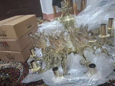 لوستر 24 شعله کد 9966