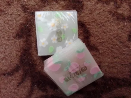 پاک کن مدل مغزدار ژله ای شکوفه بسته 2 عددی