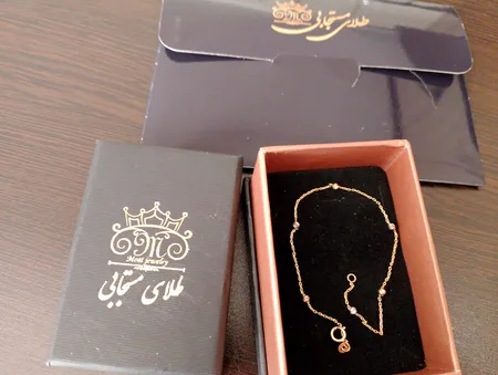 دستبند طلا 18 عیار زنانه طلای مستجابی مدل گوی کد M12