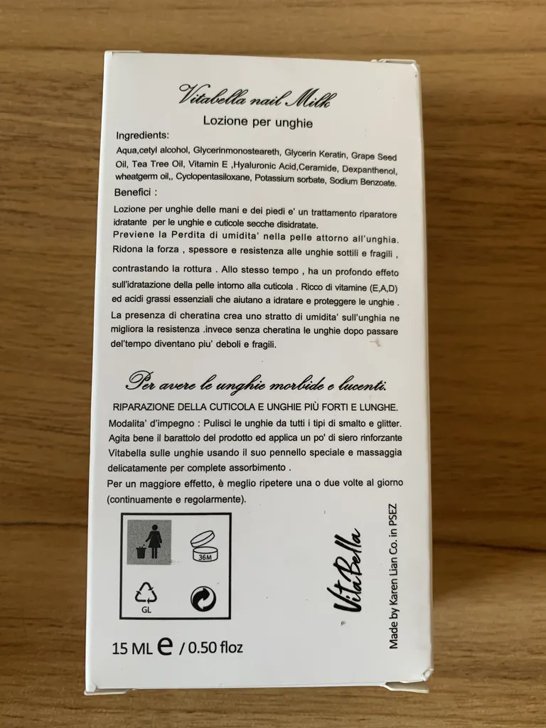 لوسیون تقویت کننده ناخن ویتابلا مدل 07 حجم 15میلی لیتر