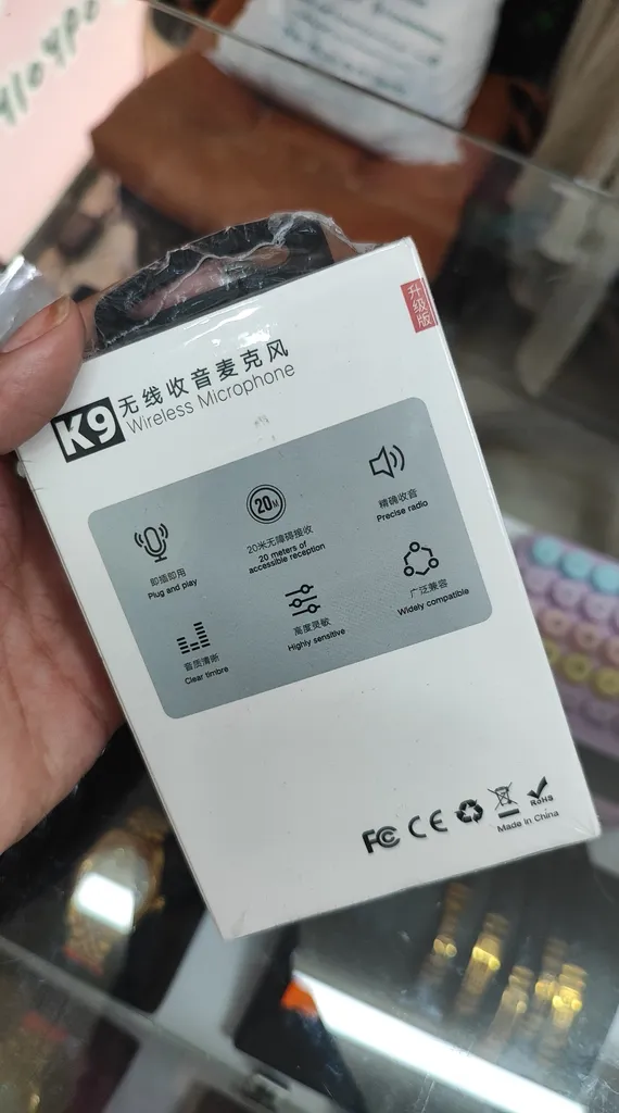 میکروفن یقه ای بی سیم مدل K9 Dual Type-C بسته 2 عددی