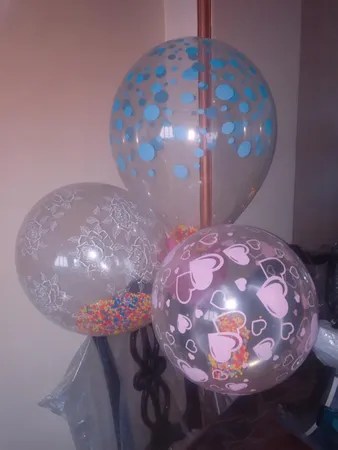 بادکنک تولد مدل باران بسته سه عددی