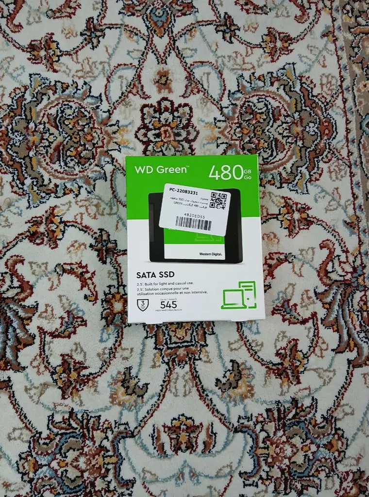اس اس دی اینترنال SATA III وسترن دیجیتال مدل Green ظرفیت 480 گیگابایت