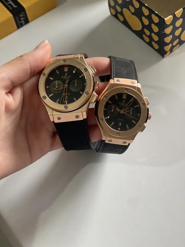 ست ساعت مچی عقربه ای  زنانه و مردانه  مدل تک موتوره کلاسیک کد 3